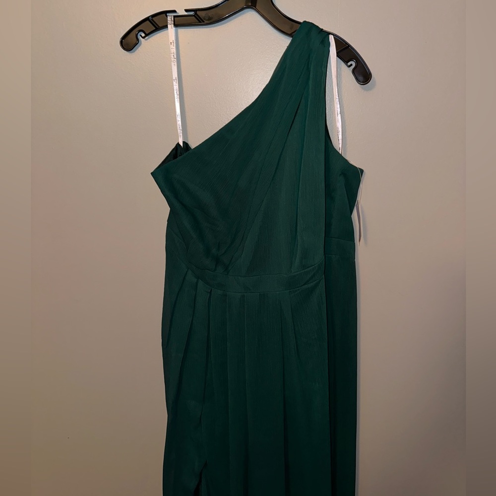 Juniper (green) floor length chiffon bridesmaid dress